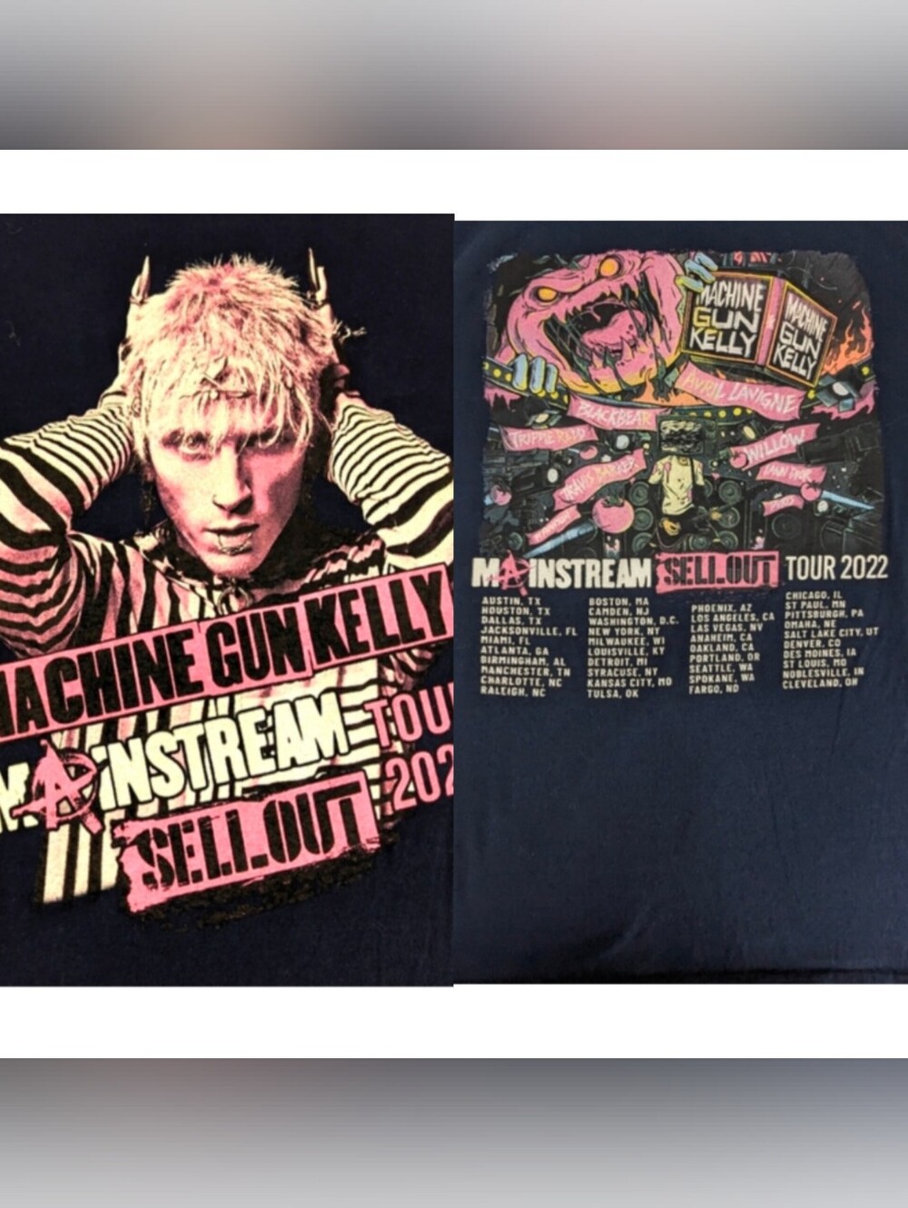 Machine Gun Kelly (KE01) Mainstream Sellout Tour 2022 w/Concert Cities